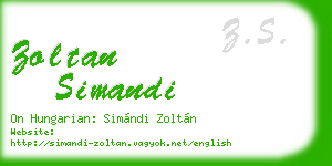 zoltan simandi business card